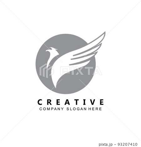 simple eagle wing logo vector symbol 93207410