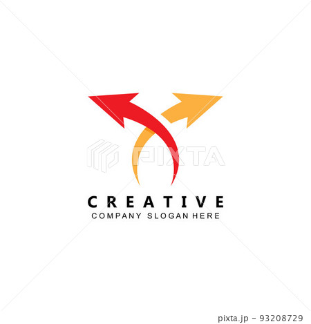 fast arrow logo vector icon symbol 93208729