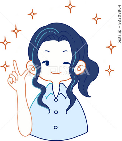 自信満々にアイデアを提案する人物もイラスト 93208964