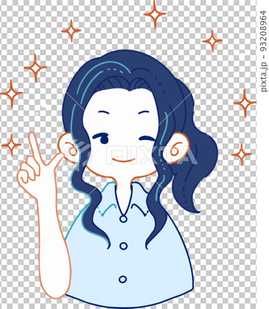 自信満々にアイデアを提案する人物もイラスト 93208964