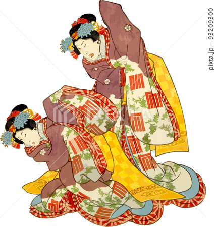 後輩遊女に激怒する先輩遊女 93209300