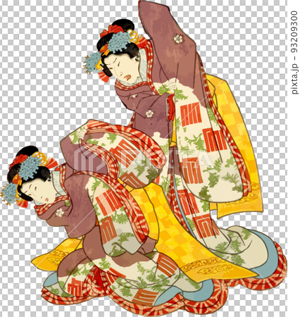 後輩遊女に激怒する先輩遊女 93209300