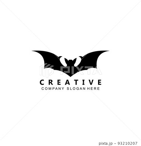night animal halloween bat logo vector symbol 93210207