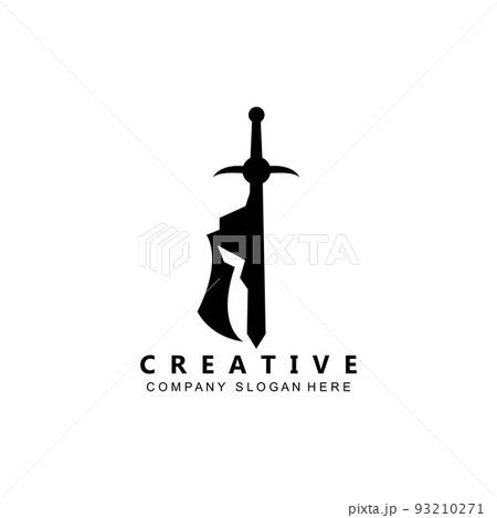 war helmet spartan logo vector symbol 93210271