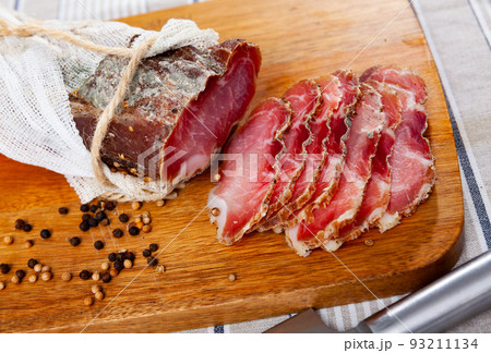 Polenitsa is dry-cured filet. Dish of Belarusian cuisine Polenitsa is dry-cured filet. Dish of Belarusian cuisine 93211134