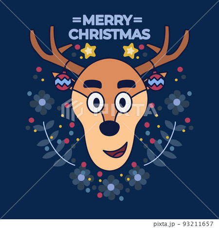 merry christmas reindeer 93211657