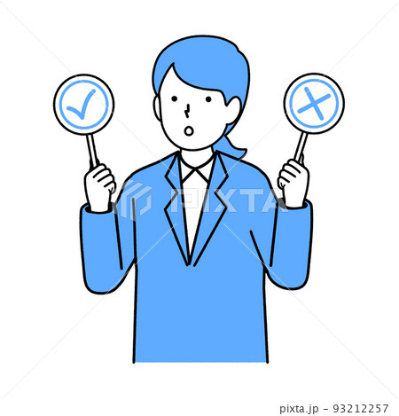 女性の会社員　正解　不正解 93212257