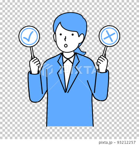 女性の会社員　正解　不正解 93212257