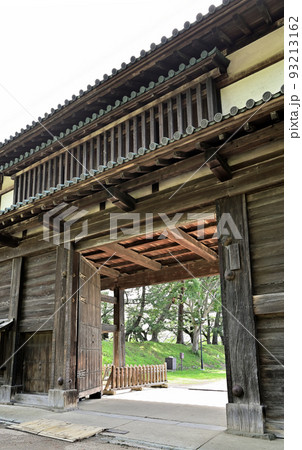 史跡弘前城址　弘前城北の郭北門　青森県弘前市 93213162