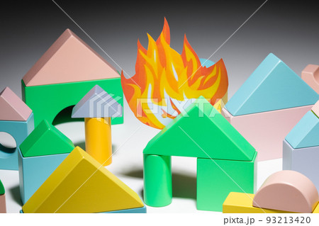 火事のイメージ　 93213420