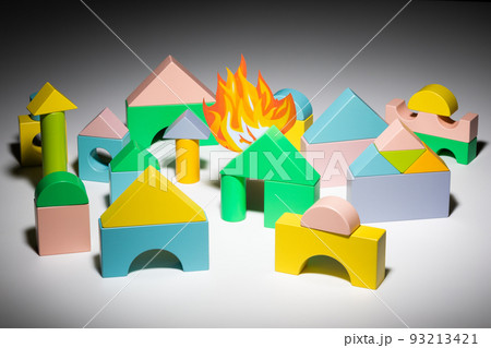 火事のイメージ 火事のイメージ 93213421