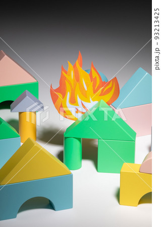 火事のイメージ　 93213425