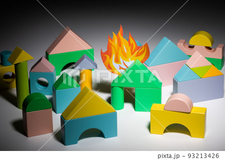 火事のイメージ 火事のイメージ 93213426
