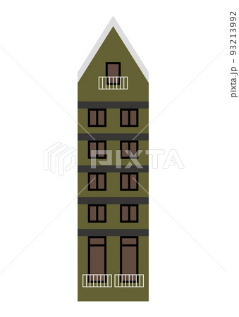 ヨーロッパ風の建物のイラスト 93213992