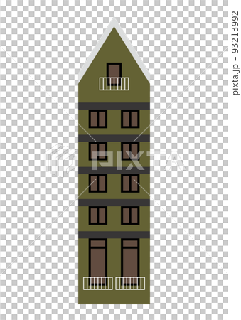 ヨーロッパ風の建物のイラスト 93213992