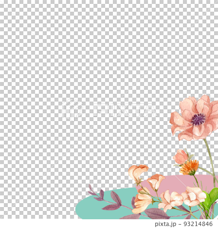 FLower herb garden frame watercolor png FLower herb garden frame watercolor png 93214846