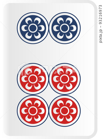 六筒の麻雀牌 93216973