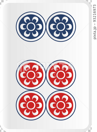 六筒の麻雀牌 93216973