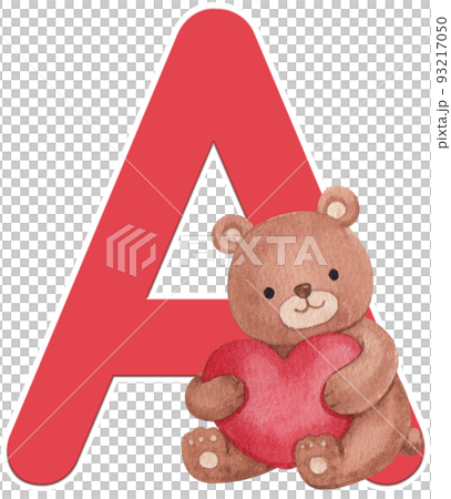 Animal love huf alphabet A-Z watercolor png Animal love huf alphabet A-Z watercolor png 93217050