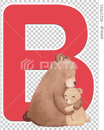 Animal love huf alphabet A-Z watercolor png Animal love huf alphabet A-Z watercolor png 93217051