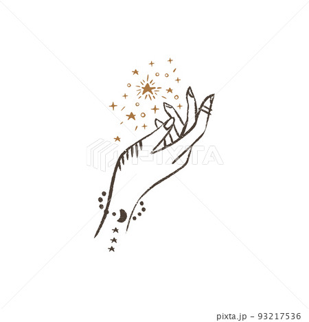 Magic Hand Icon On White Background Royalty Free SVG, Cliparts, Vectors,  and Stock Illustration. Image 96667148.