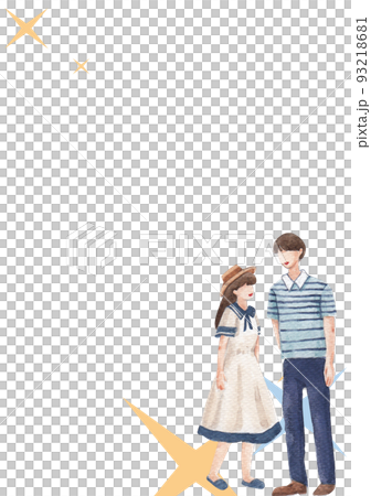 Paradise park love frame watercolor Paradise park love frame watercolor 93218681
