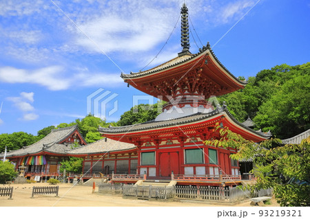 【広島県】晴天の浄土寺の多宝塔（尾道） 93219321