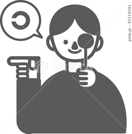 視力検査をする人 視力検査をする人 93219391