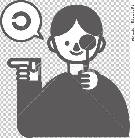 視力検査をする人 視力検査をする人 93219391