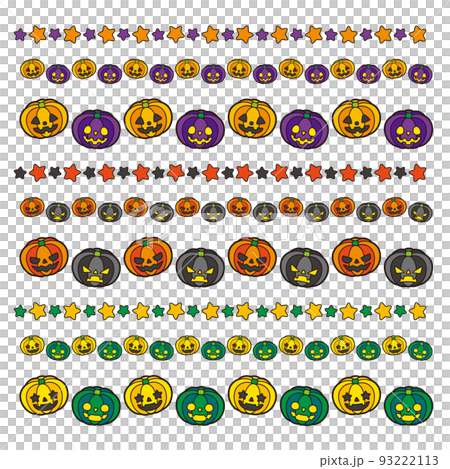 jack o lantern line set - Stock Illustration [93222113] - PIXTA