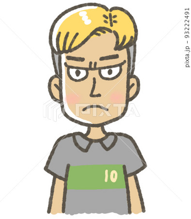 ユニフォーム姿の選手 イラスト サッカー ユニフォーム姿の選手 イラスト サッカー 93222491