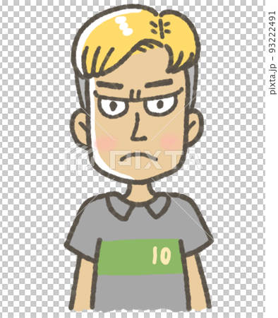 Player in uniform illustration soccer Player in uniform illustration soccer 93222491