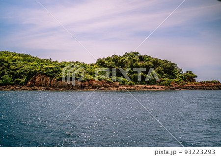 Sak island (Koh Sak). Beautiful sea at Chonburi, Thailand. 93223293