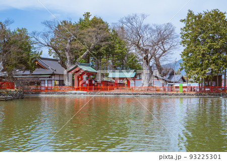 神池の景色【生島足島神社】 神池の景色【生島足島神社】 93225301