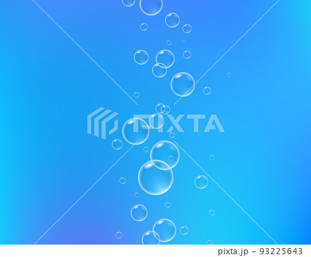 Bubble fizz water vector champagne soda sparkle underwater bubbles background. Fizz foam liquid 93225643