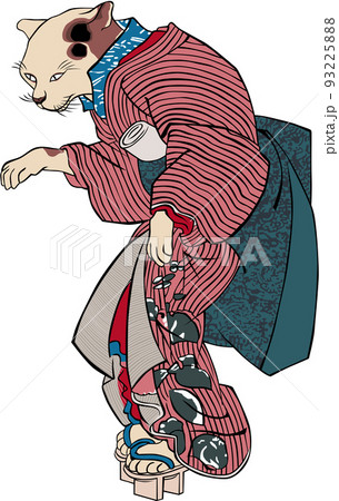 浮世絵　猫の擬人化　その25 93225888