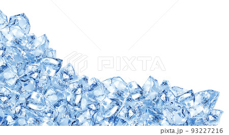 氷 イラスト リアル 背景 鋭利 93227216