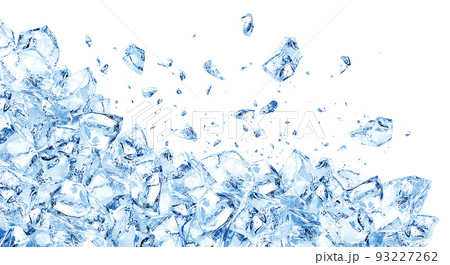 氷 イラスト リアル 背景 割れる 93227262
