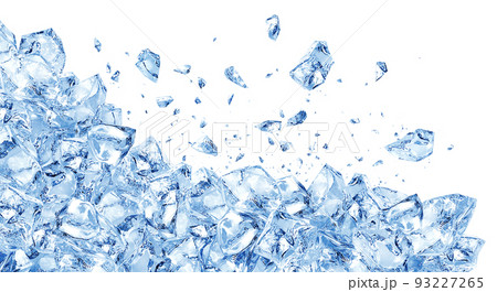 氷 イラスト リアル 背景 割れる 93227265