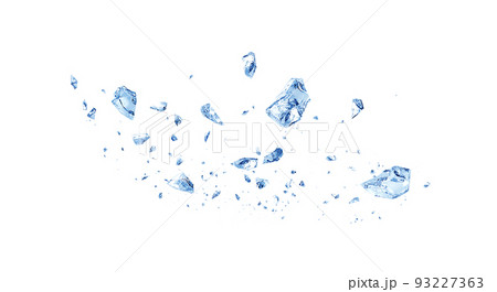 氷 イラスト リアル 割れる 破片 氷 イラスト リアル 割れる 破片 93227363