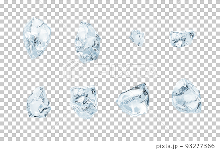 氷 イラスト リアル 単体 鋭利 93227366