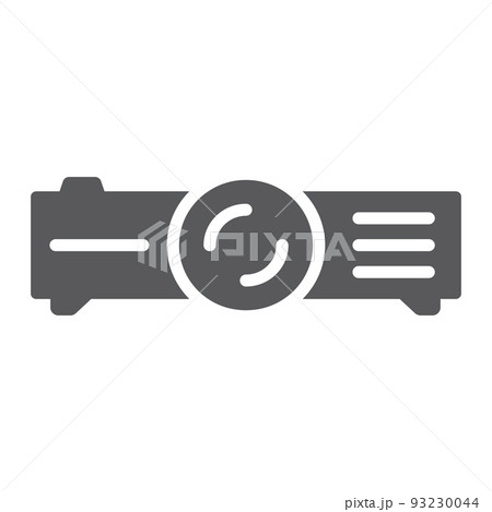 Projector glyph icon, technology and equipment, projection sign, vector graphics, a solid pattern on a white background, eps 10. 93230044