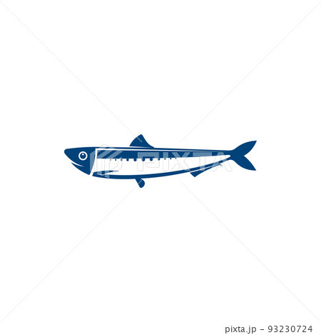 Herring isolated blue fish marine animal. Vector coldblooded sardine marine animal, saltwater aquatic fish Herring isolated blue fish marine animal. Vector coldblooded sardine marine animal, saltwater aquatic fish 93230724