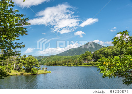 《長野県》茅野市 白樺湖 蓼科山 《長野県》茅野市 白樺湖 蓼科山 93230872