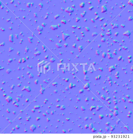 Normal map of terrazzo seamless pattern composed of pieces of granite, quartz, marble and stone 93231921