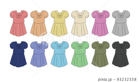 セーラー服のイラストセット 93232358