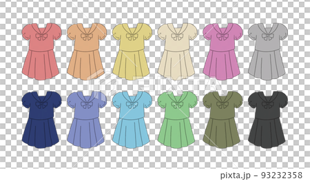 セーラー服のイラストセット 93232358