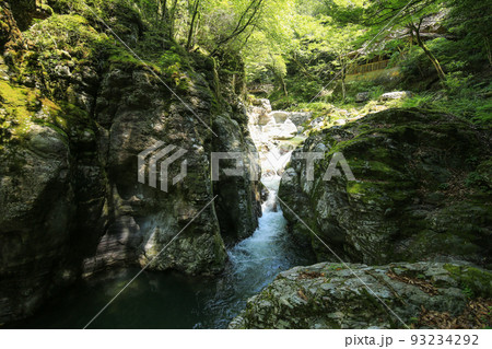 愛媛県砥部町 仙波渓谷の風景 愛媛県砥部町 仙波渓谷の風景 93234292