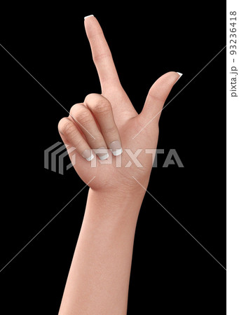 3D Hand with long square nails 3D Hand with long square nails 93236418