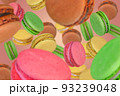 Macarons falling down. 93239048